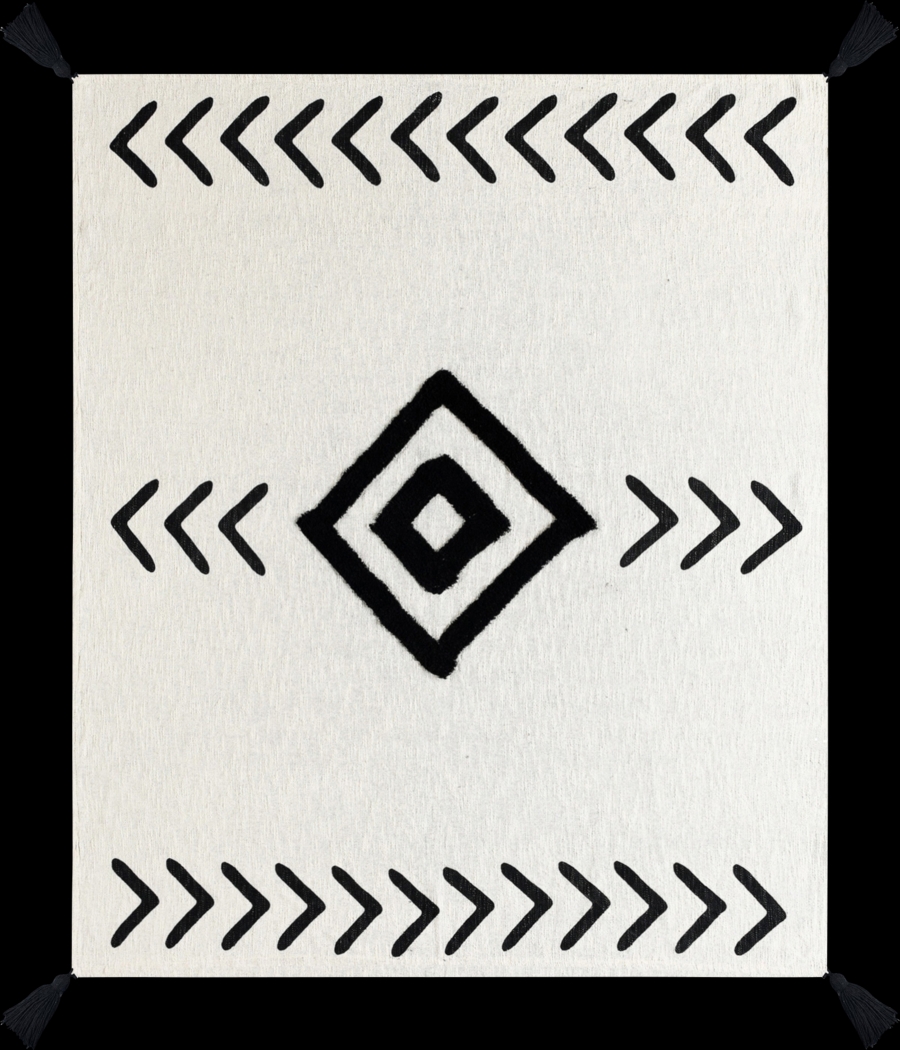 Hookstone V Black Throw Blanket - Thumbnail - Image 1