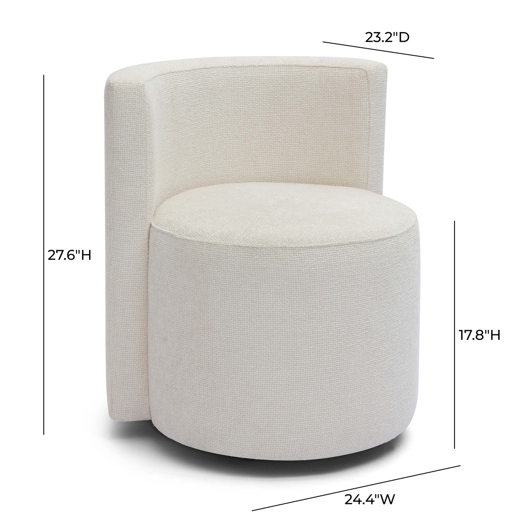 Hooksun I Cream Desk Chair - Thumbnail - Image 5