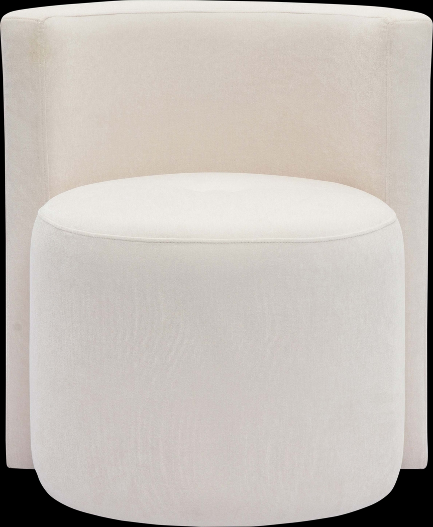 Hooksun II Cream Desk Chair - Thumbnail - Image 3
