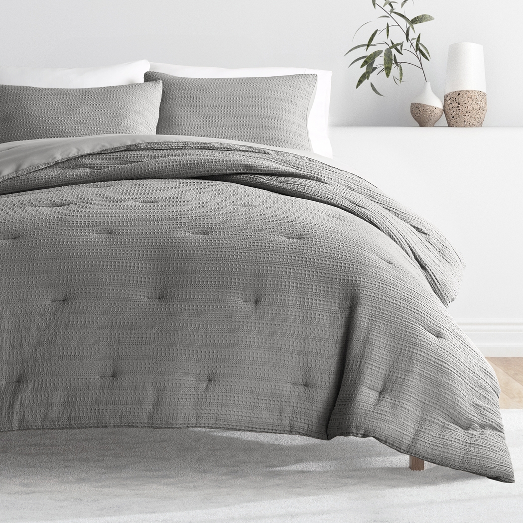 Hoplily Gray 2pc Twin Comforter Set - Thumbnail - Image 2