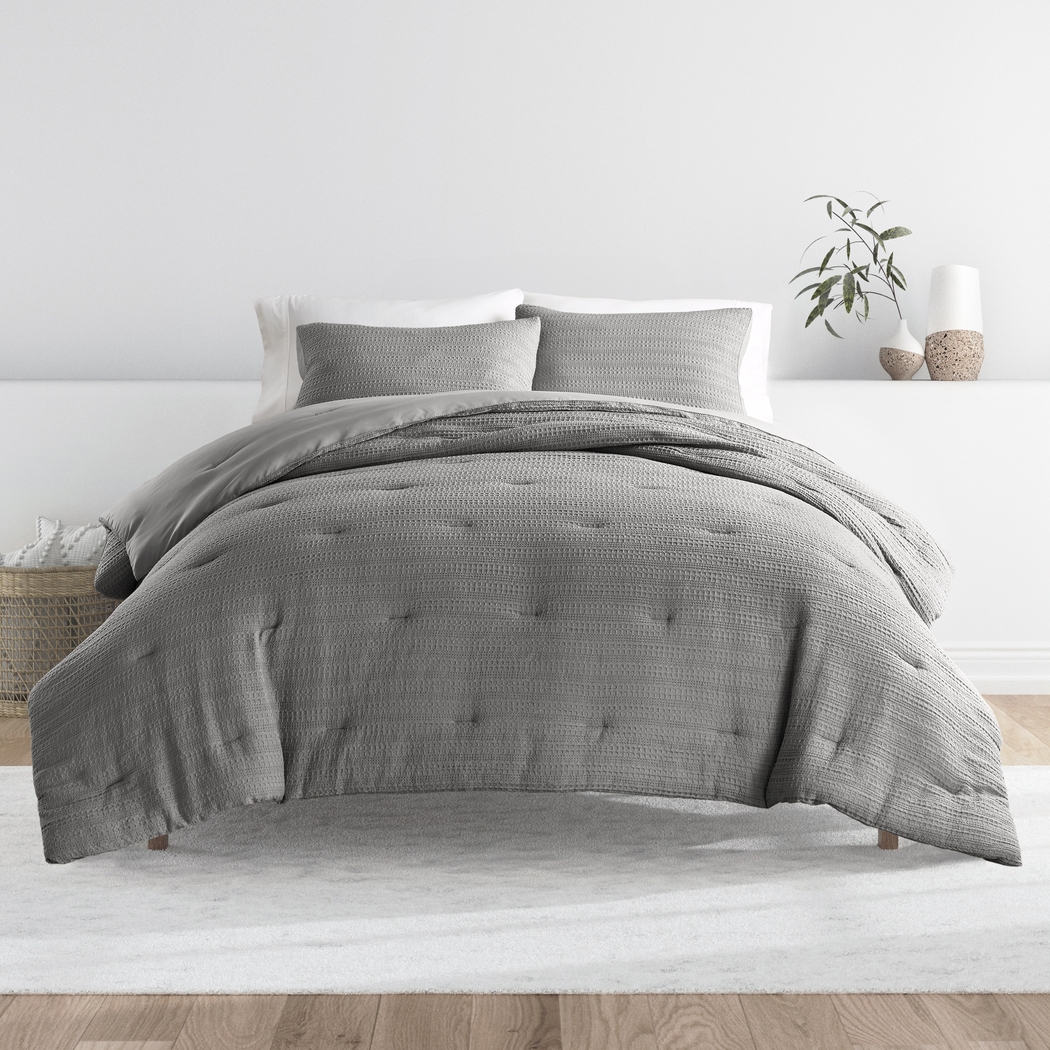 Hoplily Gray 2pc Twin Comforter Set - Thumbnail - Image 1