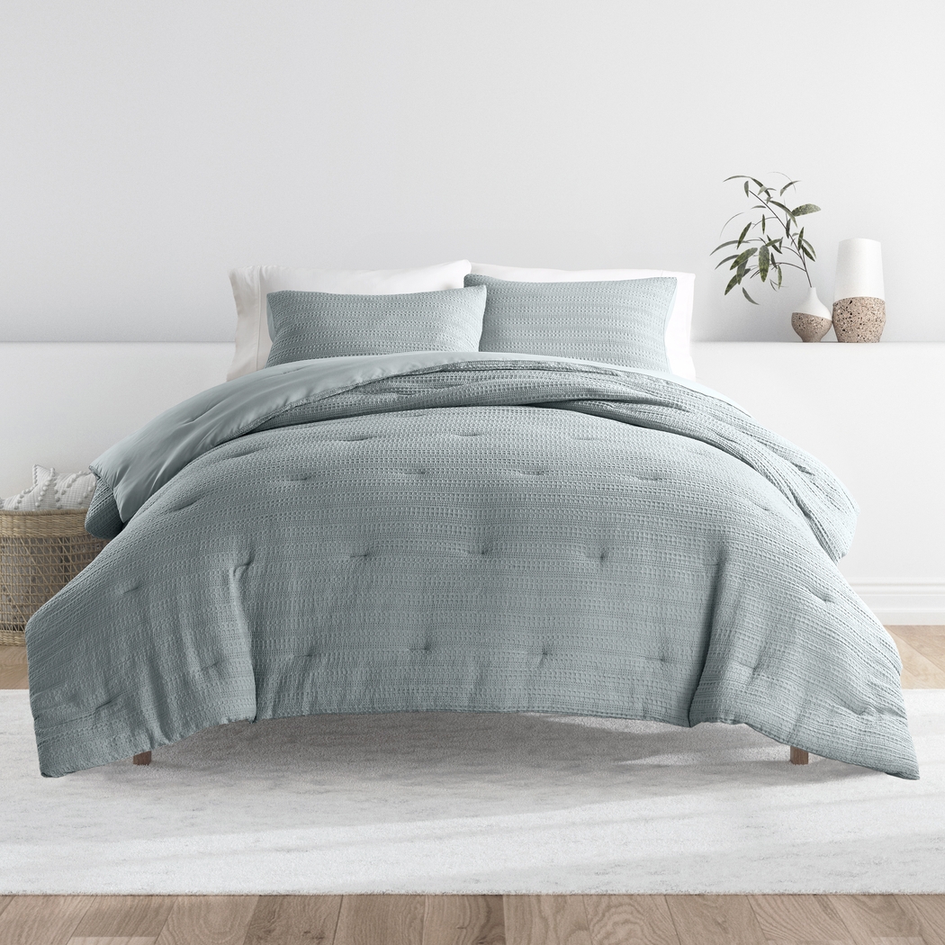 Hoplily Light Blue 2pc Twin Comforter Set - Thumbnail - Image 1