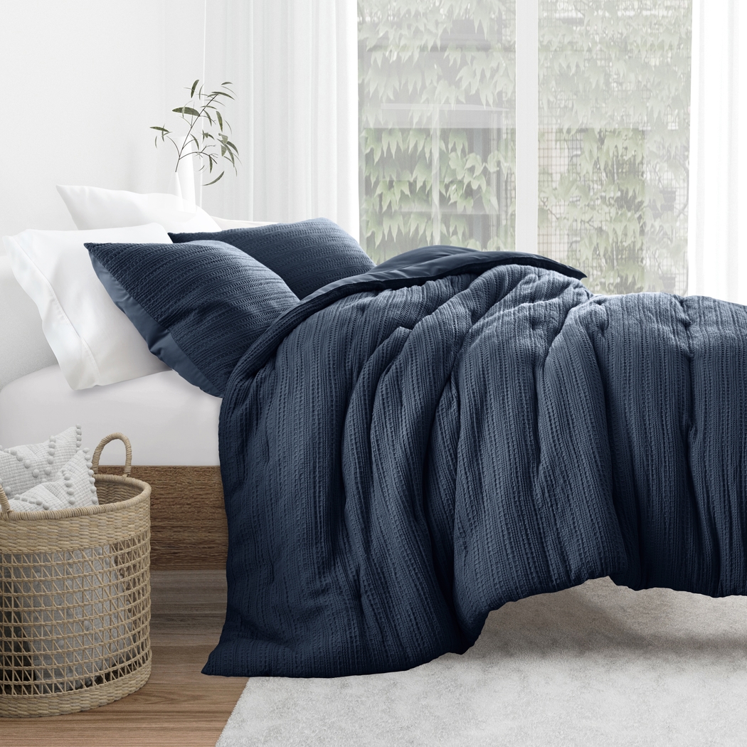 Hoplily Navy 2pc Twin Comforter Set - Thumbnail - Image 4