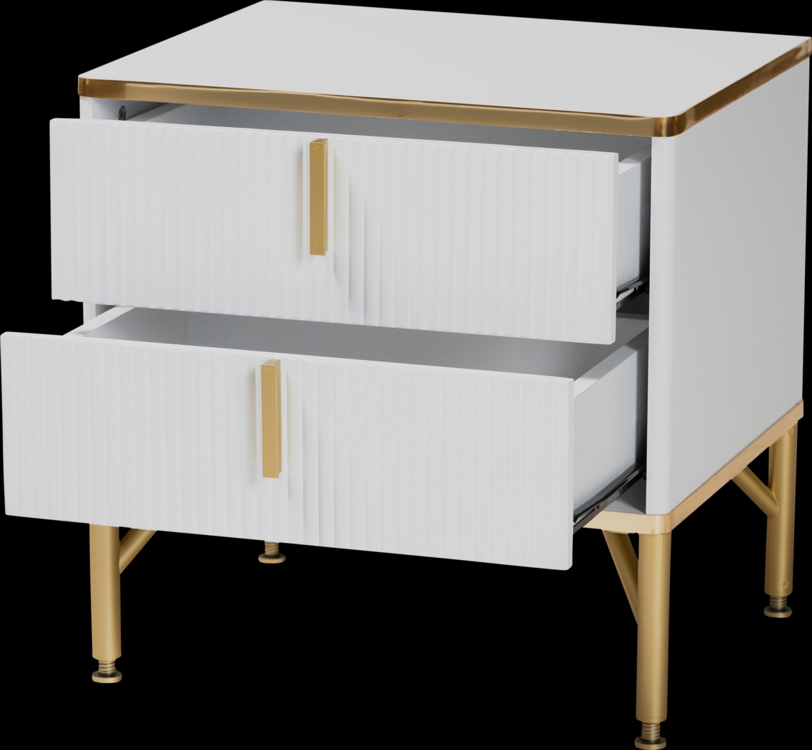 Horger White Nightstand - Thumbnail - Image 3