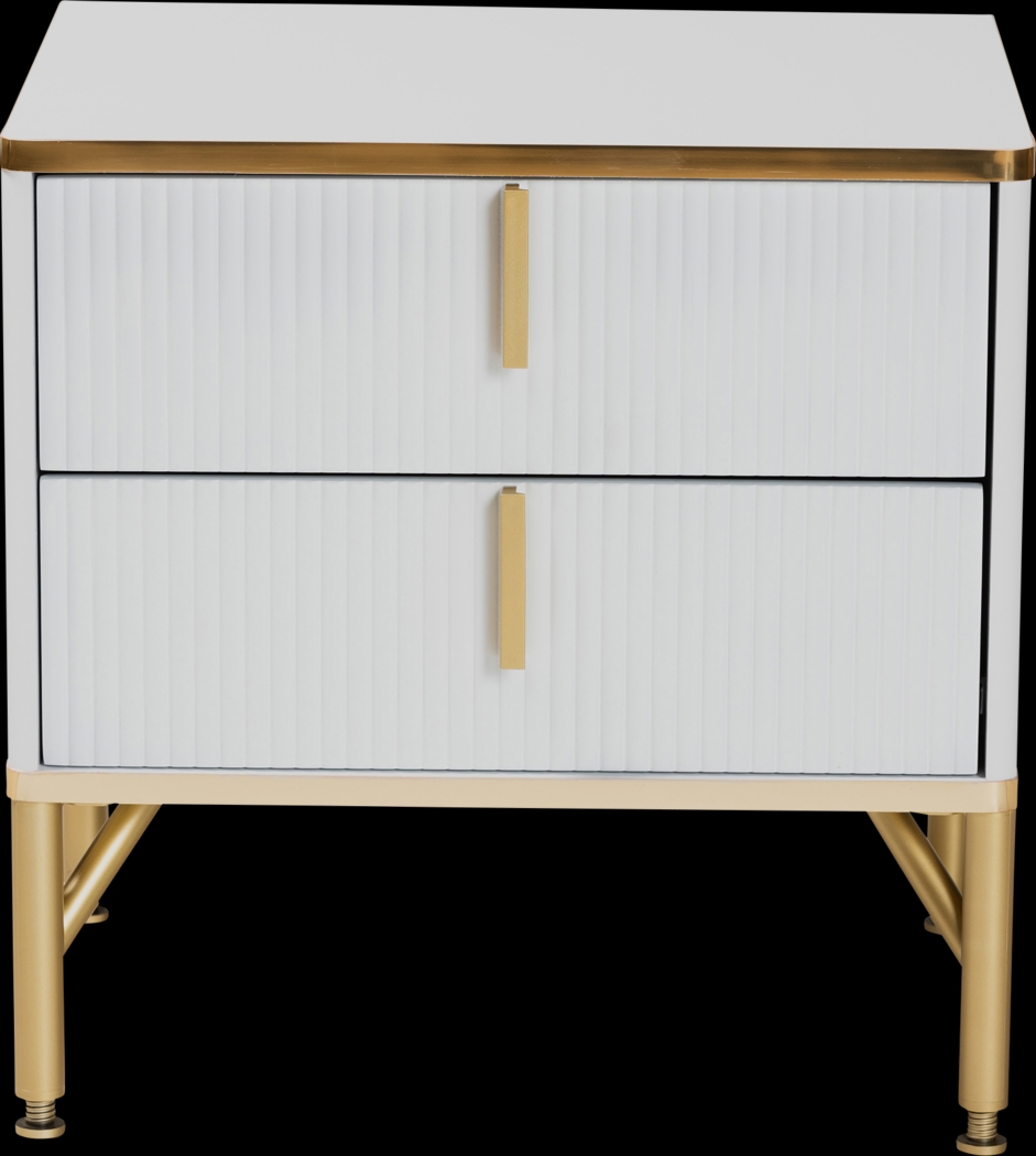 Horger White Nightstand - Thumbnail - Image 4