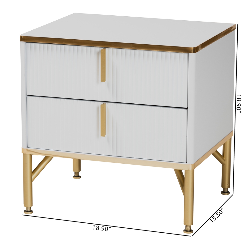 Horger White Nightstand - Thumbnail - Image 10