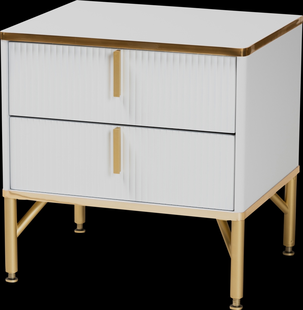 Horger White Nightstand - Thumbnail - Image 1