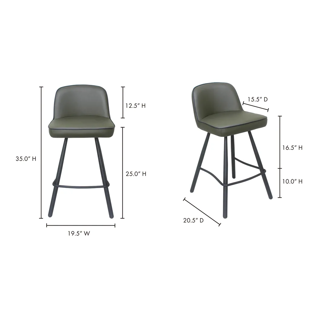 Horizon Drive Green Counter Height Stool - Thumbnail - Image 6