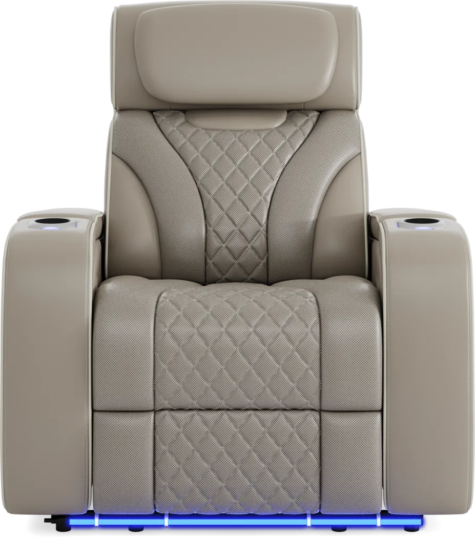 Horizon Ridge Beige Leather 6 Pc Triple Power Reclining Living Room with Massage and Heat - Thumbnail - Image 28