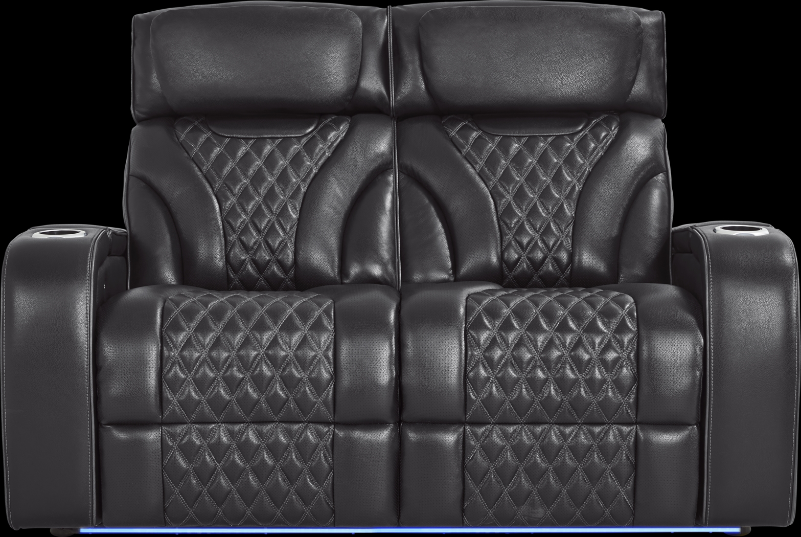 Horizon Ridge Black Leather 8 Pc Living Room with Triple Power Reclining Sofa - Thumbnail - Image 12