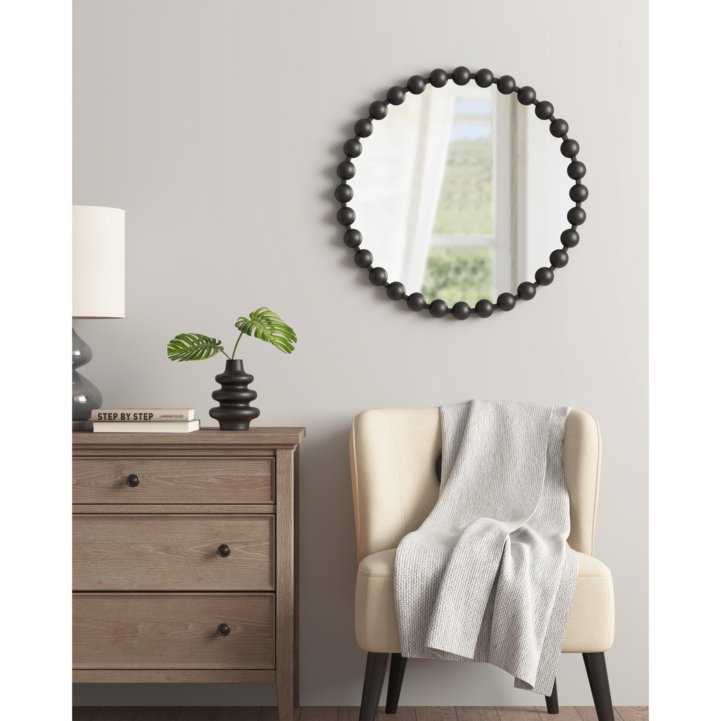 Hornada Black Accent Mirror - Thumbnail - Image 2