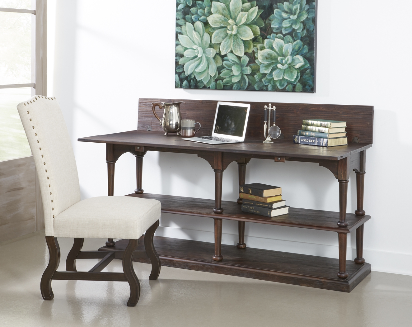 Hornbean Brown Sofa Table - Thumbnail - Image 9