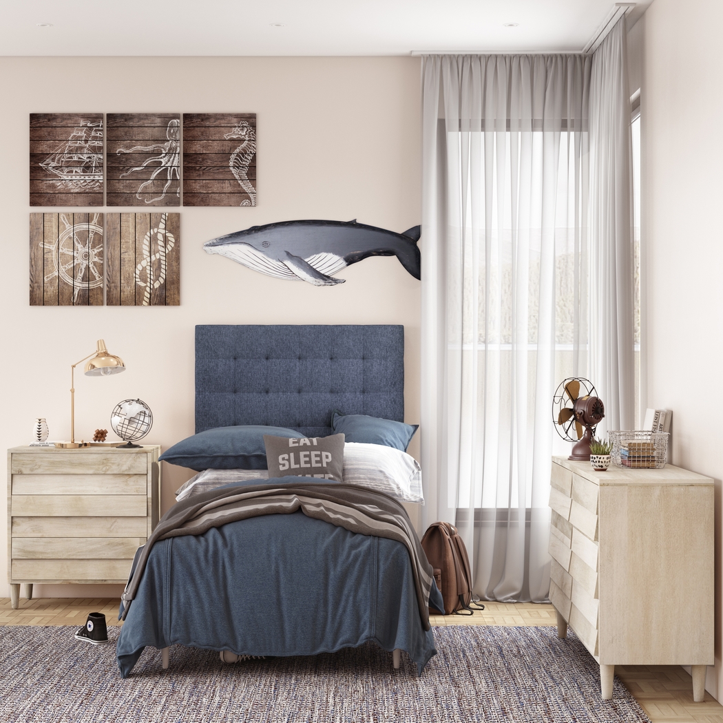 Hornblende Blue Twin Headboard - Thumbnail - Image 6