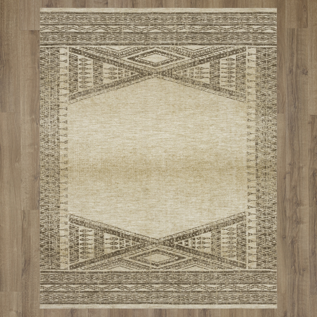 Hornbuckle Beige 5'3 x 7'10 Rug - Thumbnail - Image 3