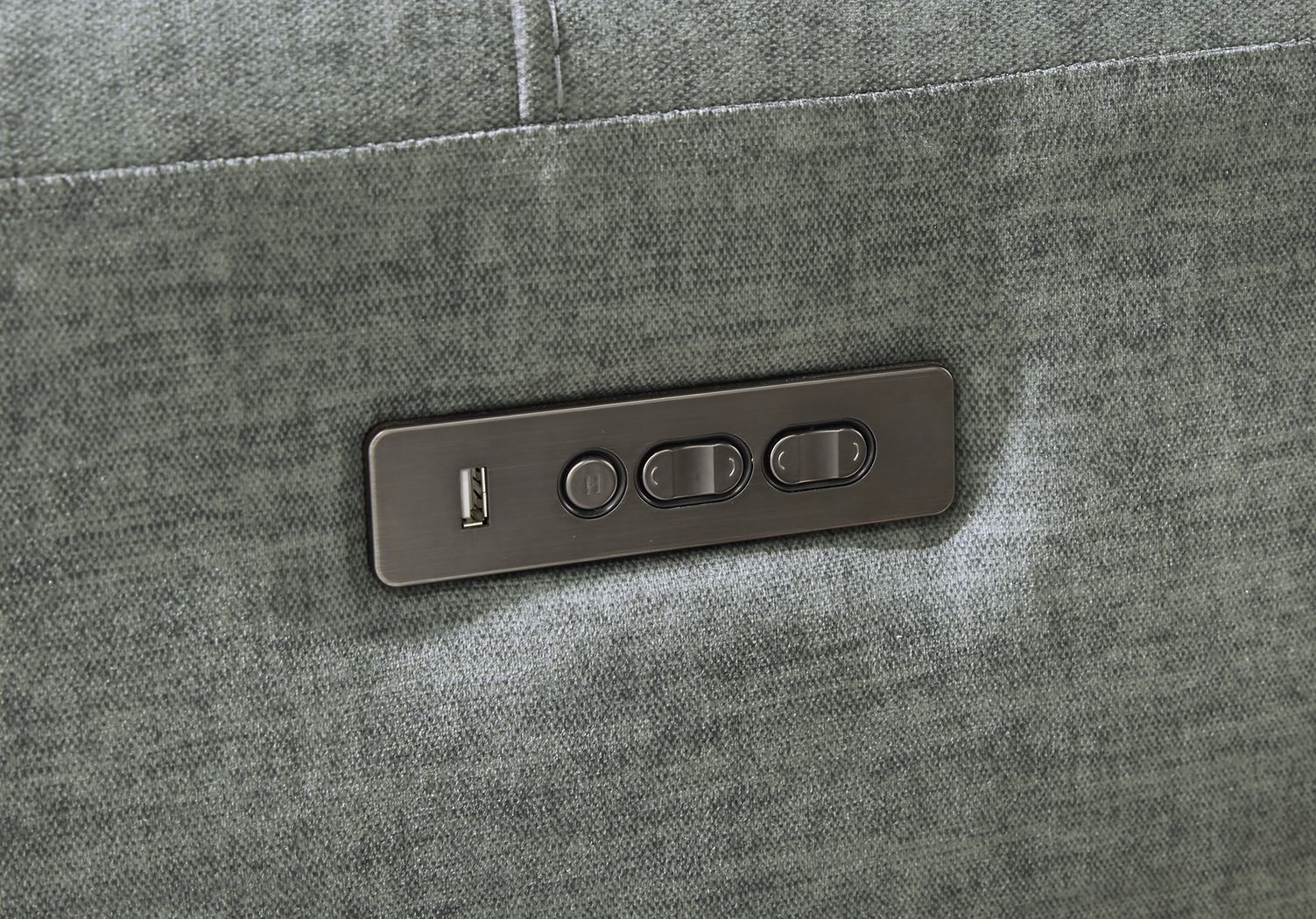 Hosford Dark Gray 5 Pc Dual Power Reclining Sectional - Thumbnail - Image 4