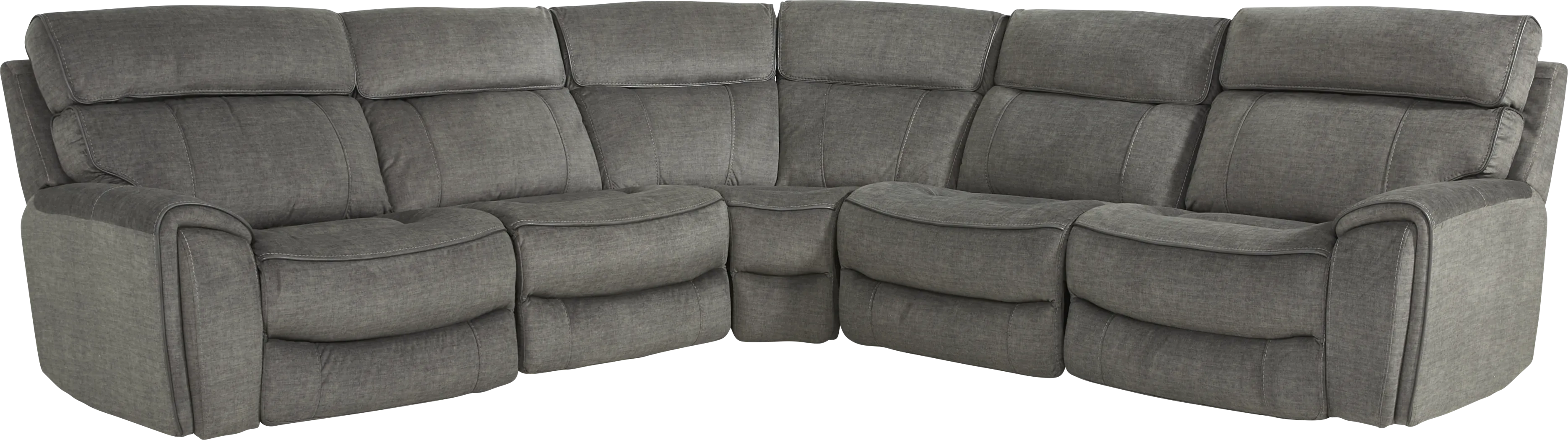Hosford Dark Gray 5 Pc Reclining Sectional - Thumbnail - Image 3