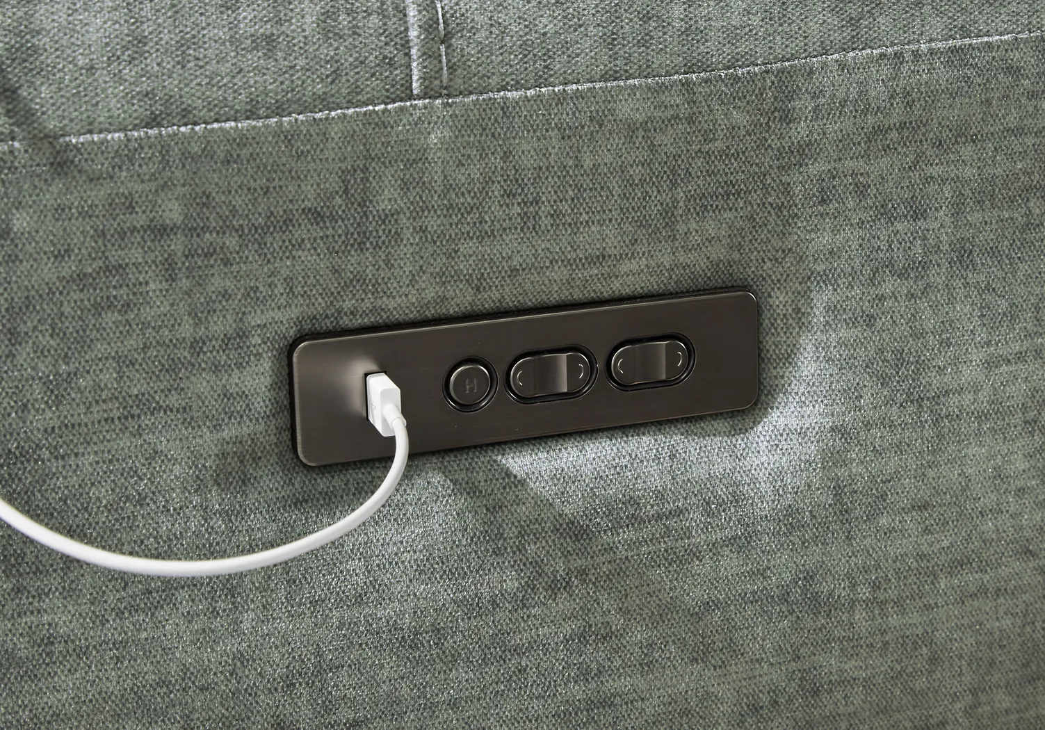 Hosford Dark Gray 8 Pc Sectional Living Room Plus 70 in. TV - Thumbnail - Image 7