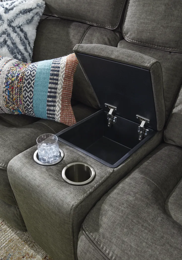 Hosford Dark Gray 8 Pc Sectional Living Room Plus 70 in. TV - Thumbnail - Image 8