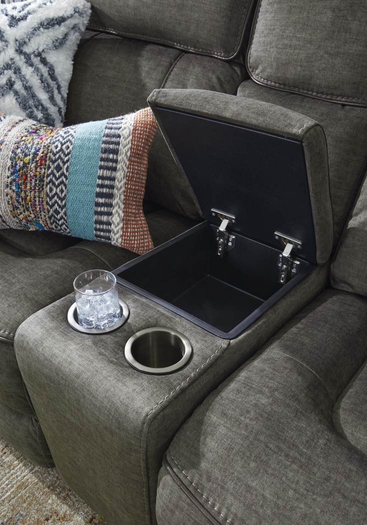 Hosford Dark Gray 7 Pc Power Reclining Sectional - Thumbnail - Image 2