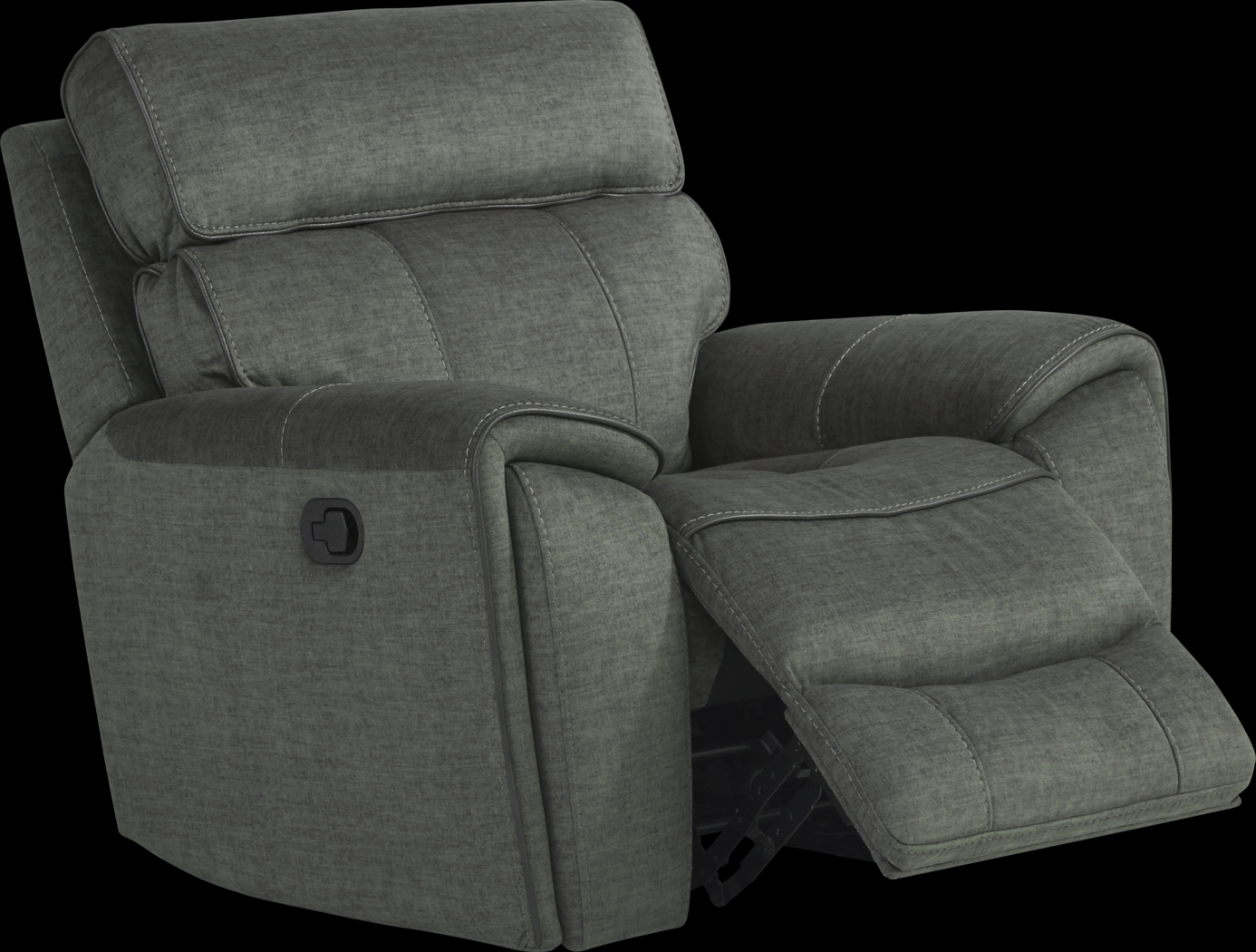 Hosford Dark Gray Glider Recliner - Thumbnail - Image 2