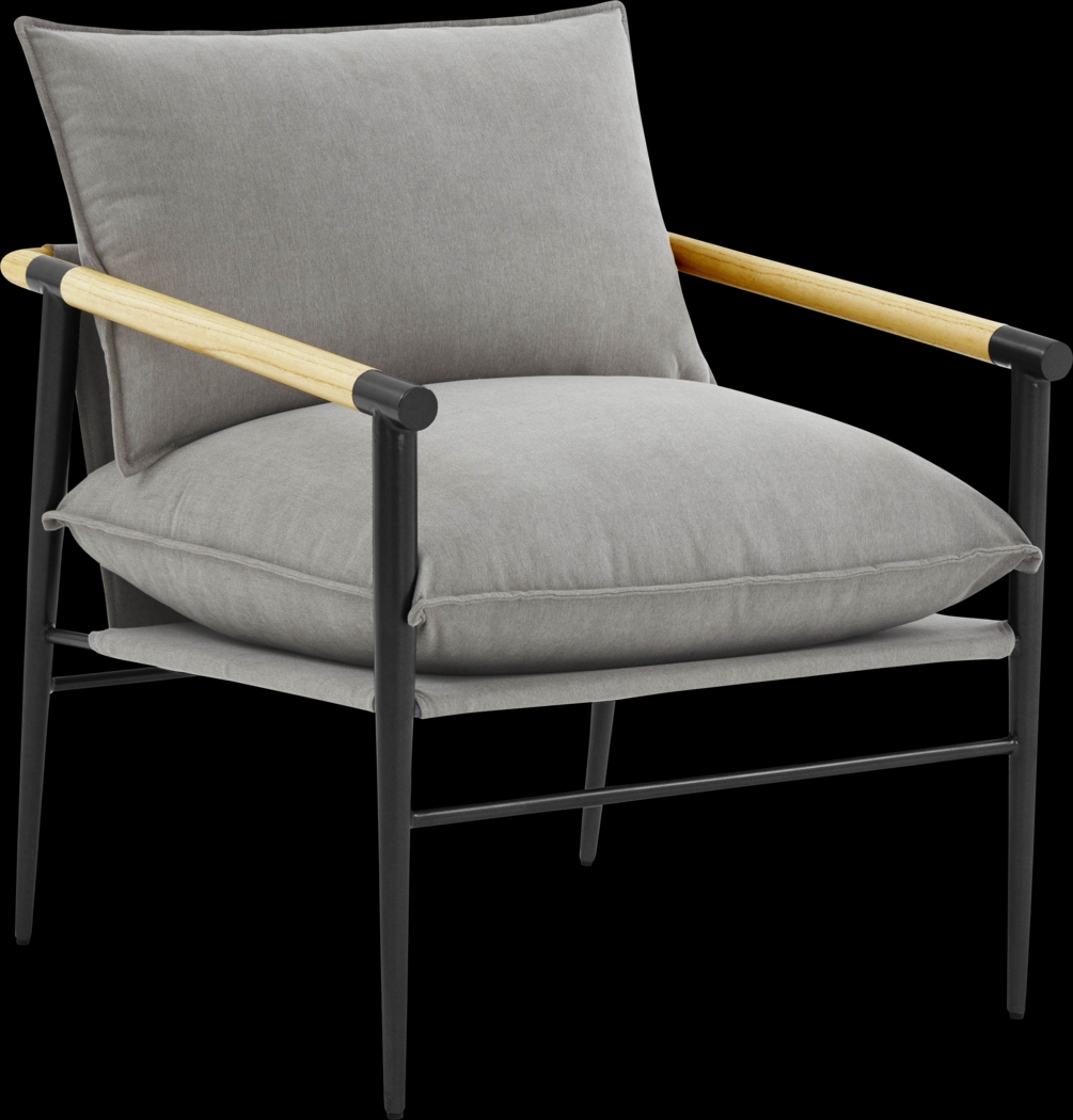 Houchin Gray Accent Chair - Thumbnail - Image 1