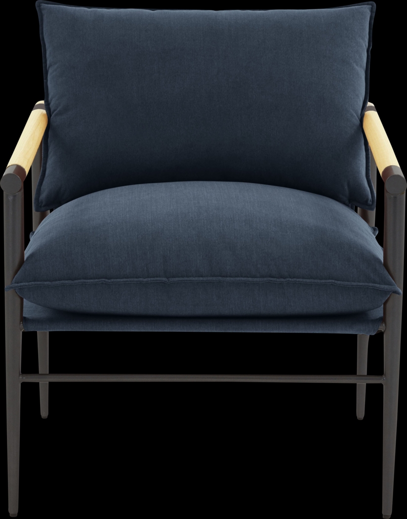 Houchin Navy Accent Chair - Thumbnail - Image 3