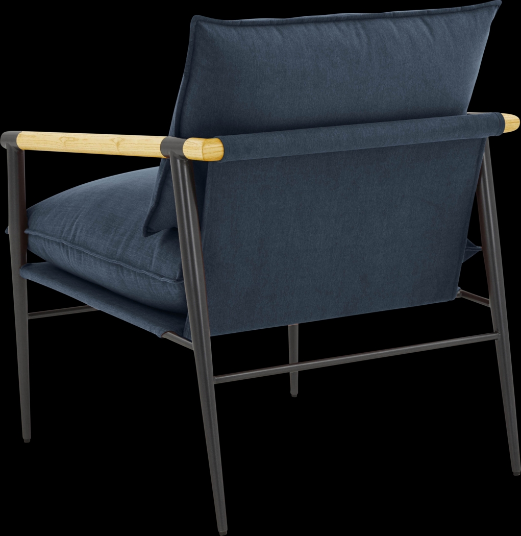 Houchin Navy Accent Chair - Thumbnail - Image 4