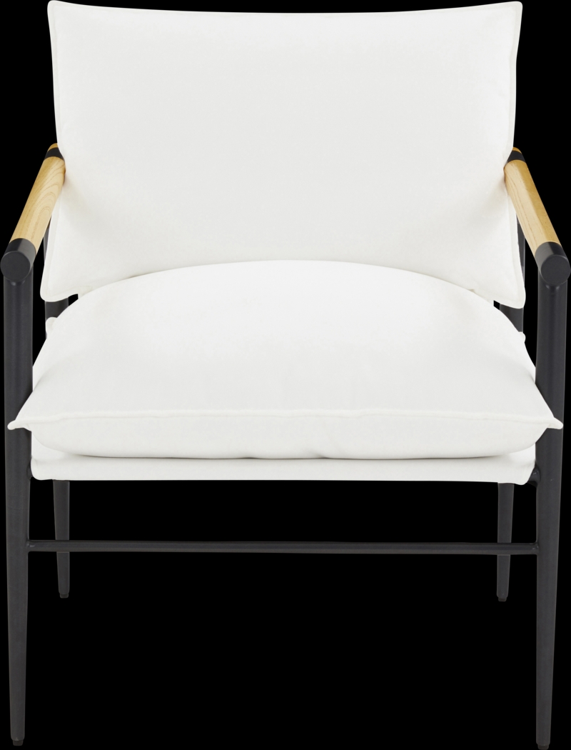 Houchin White Accent Chair - Thumbnail - Image 3