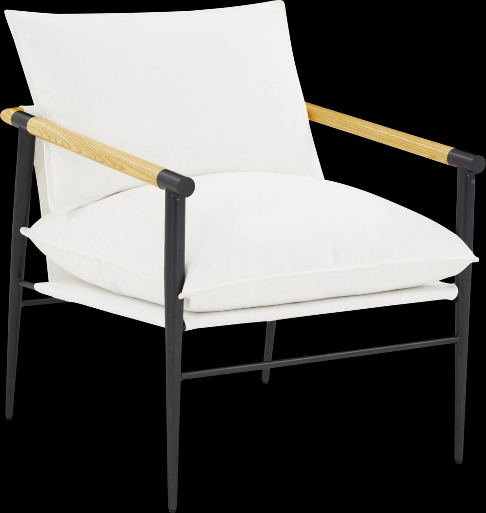 Houchin White Accent Chair - Thumbnail - Image 1