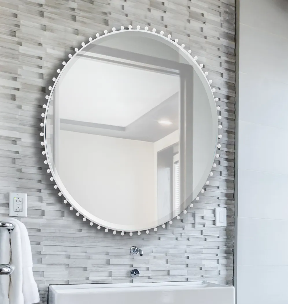 Houi White Wall Mirror - Image 2