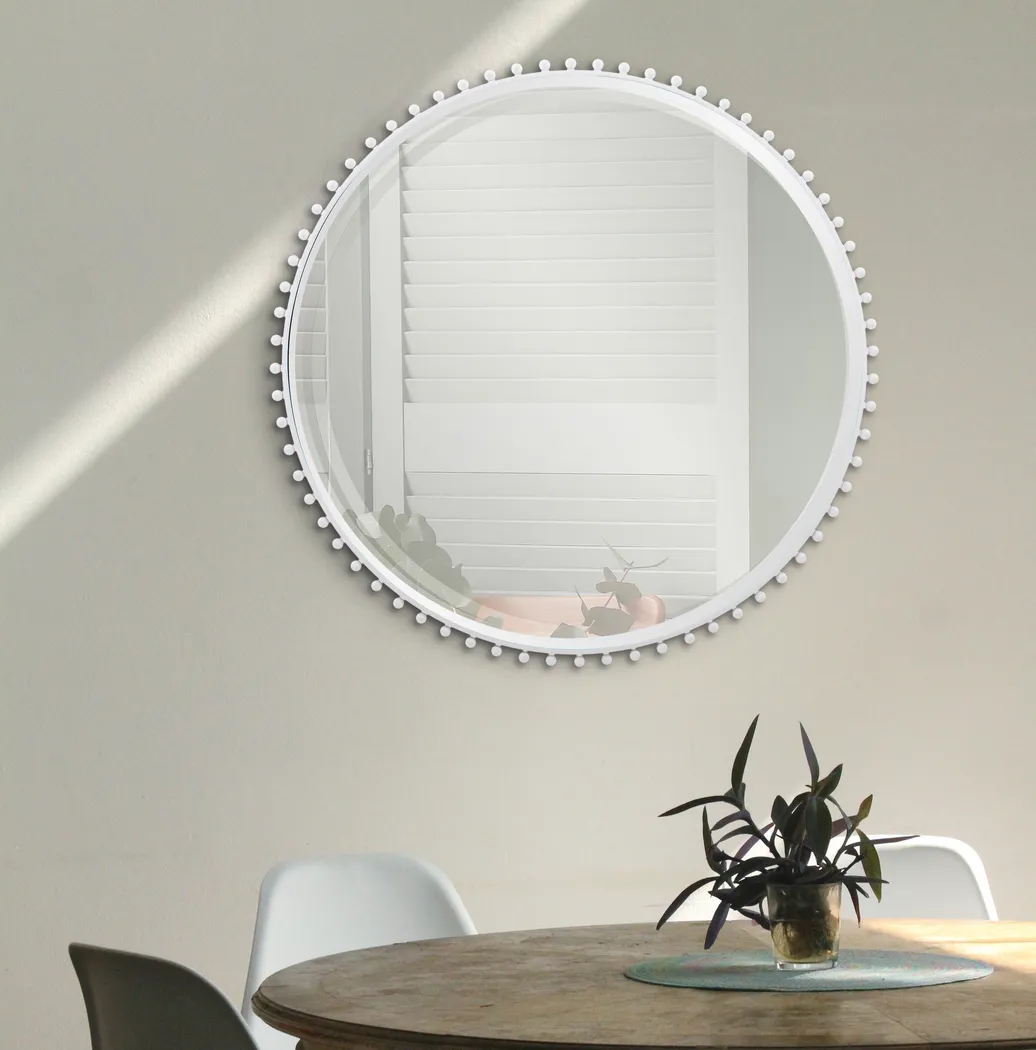 Houi White Wall Mirror - Image 4