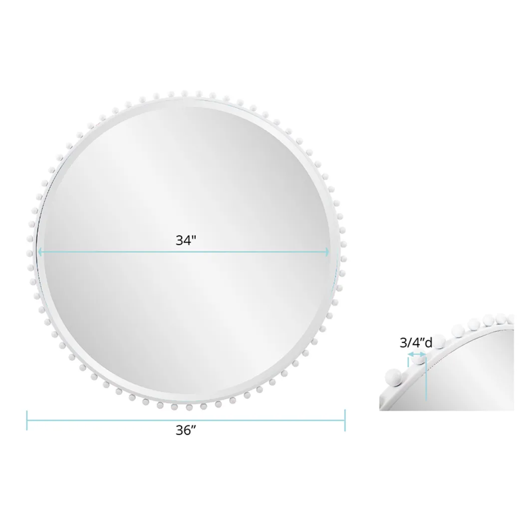 Houi White Wall Mirror - Image 8