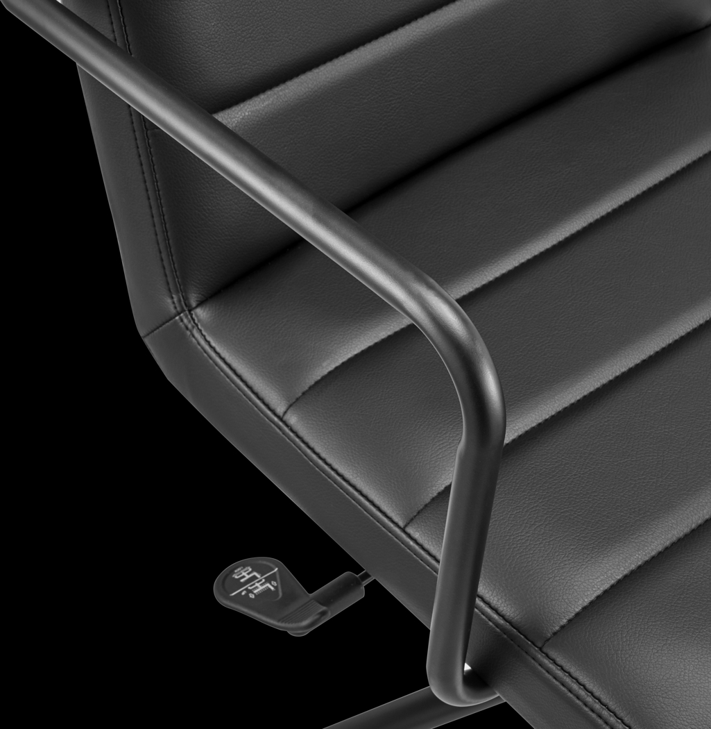 Houkom Black Office Chair - Thumbnail - Image 7
