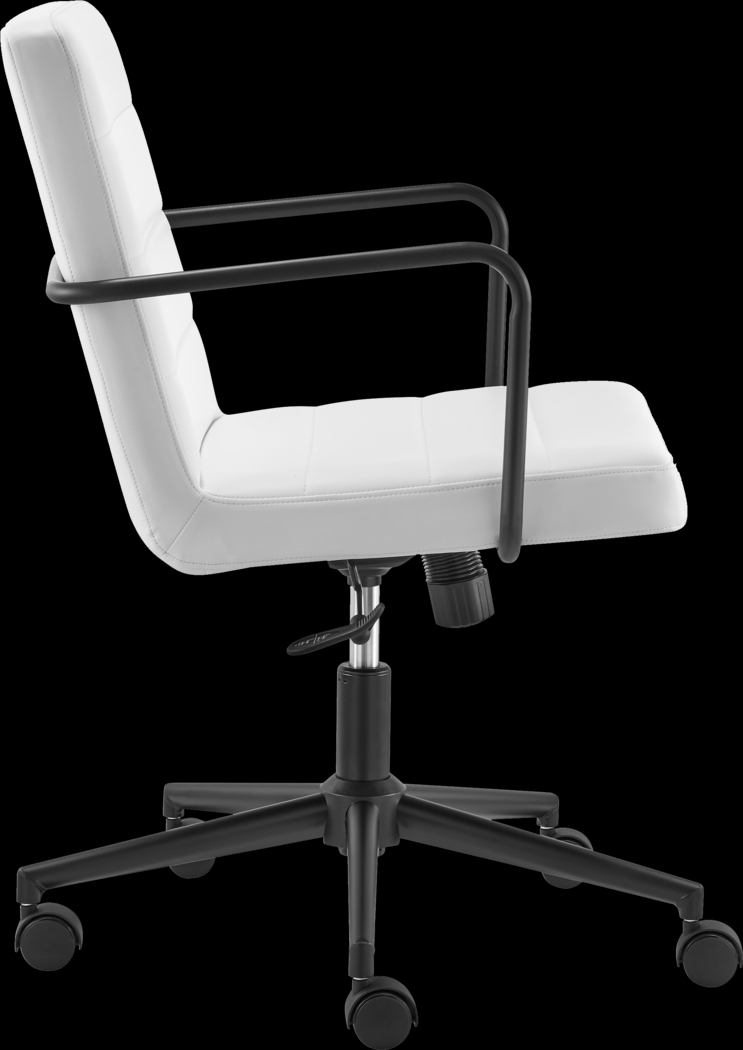 Houkom White Office Chair - Thumbnail - Image 3