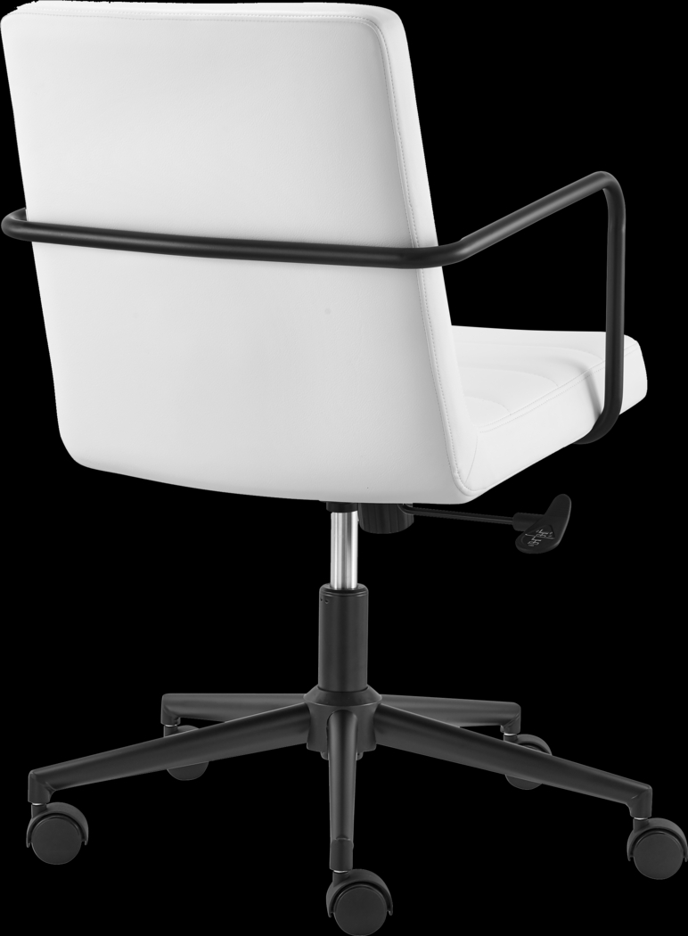 Houkom White Office Chair - Thumbnail - Image 4
