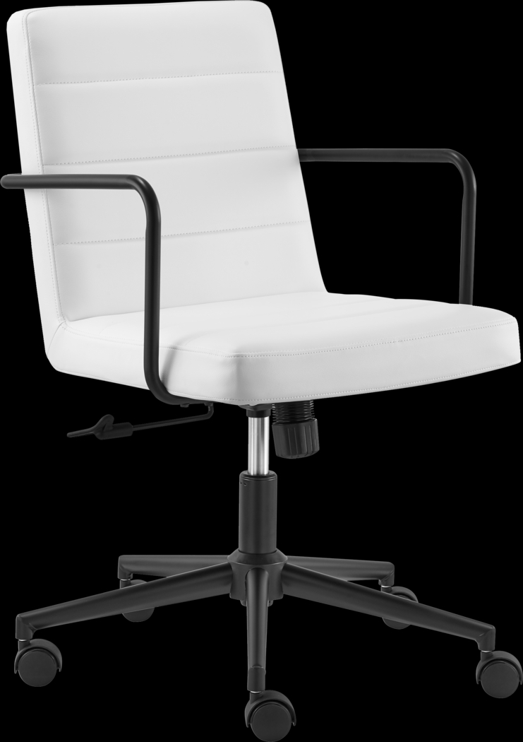 Houkom White Office Chair - Thumbnail - Image 1
