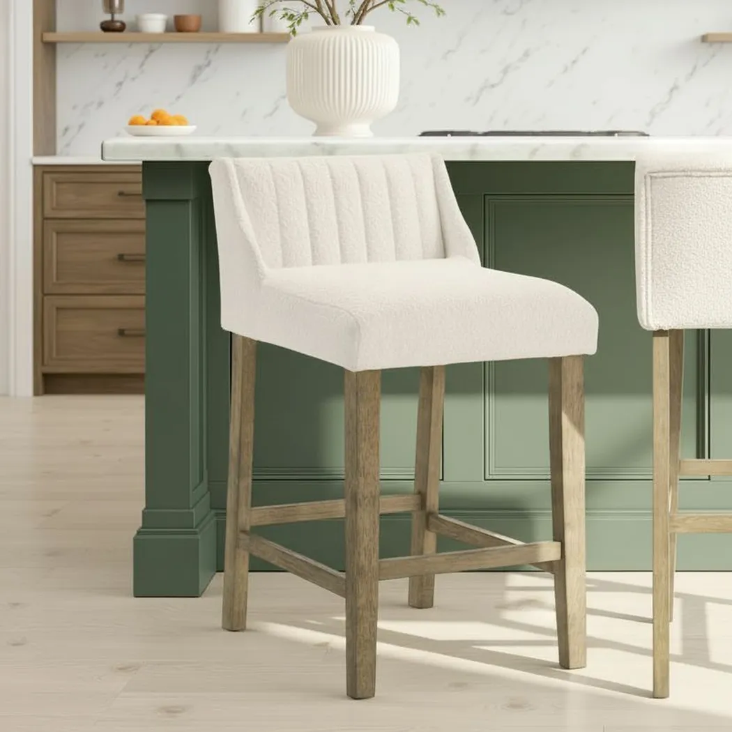 Houndgold White Counter Height Stool - Thumbnail - Image 2