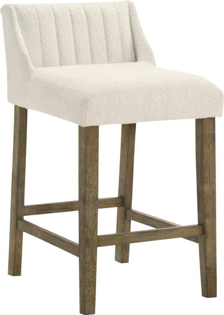 Houndgold White Counter Height Stool - Thumbnail - Image 1