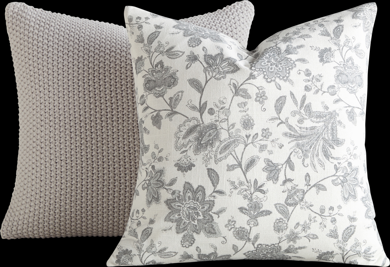 Houndway Light Gray Accent Pillow Set of 2 - Thumbnail - Image 1