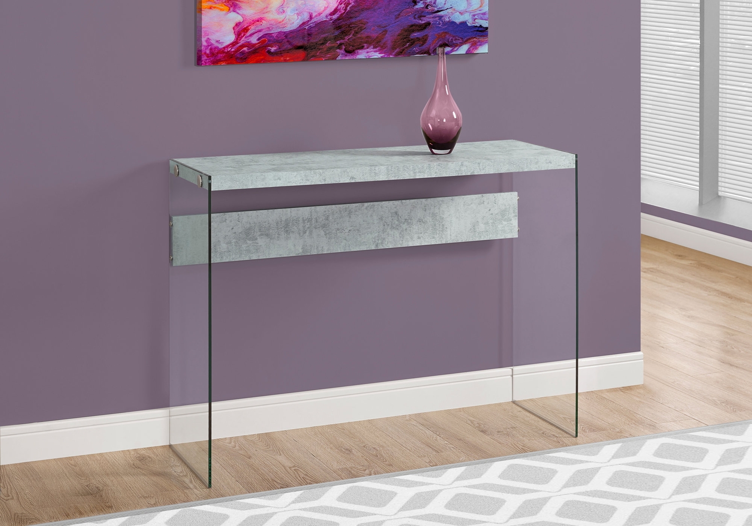 Housely Gray Console Table - Thumbnail - Image 2
