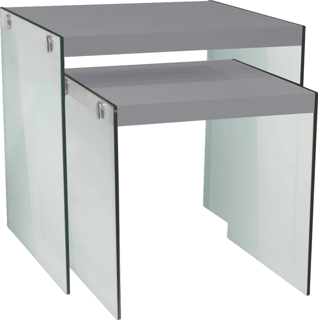 Housely Gray Nesting Tables - Thumbnail - Image 1
