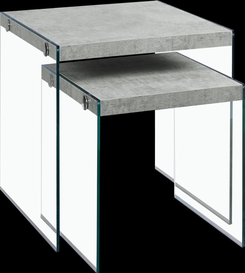 Housely Gray Set of 2 Nesting Tables - Thumbnail - Image 1