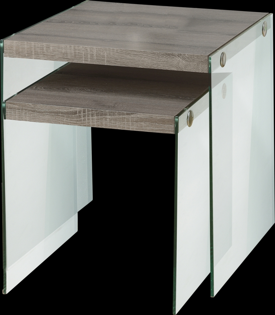 Housely Taupe Nesting Tables - Thumbnail - Image 1