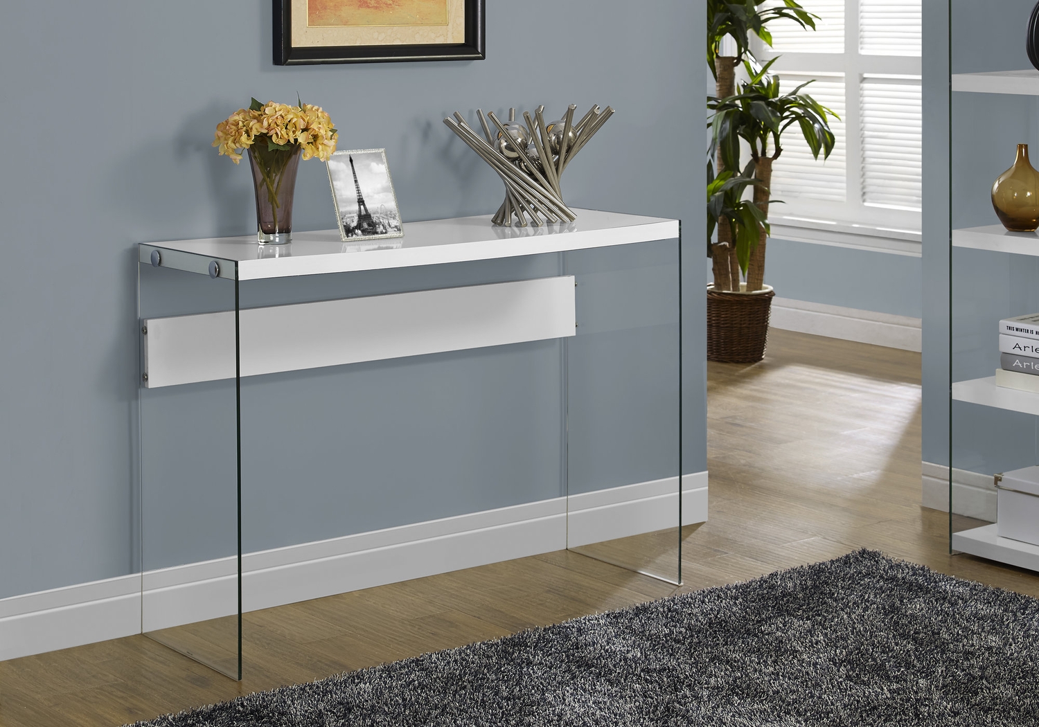 Housely White Console Table - Thumbnail - Image 2