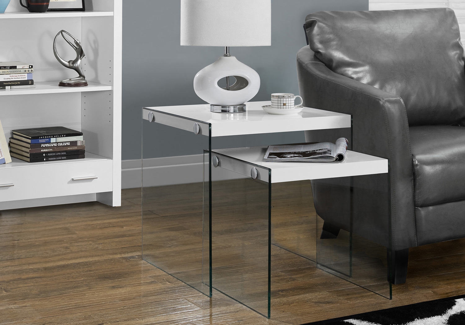 Housely White Nesting Tables - Thumbnail - Image 2