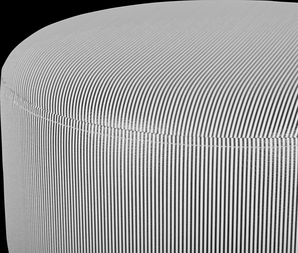 Housley Black Ottoman - Thumbnail - Image 4