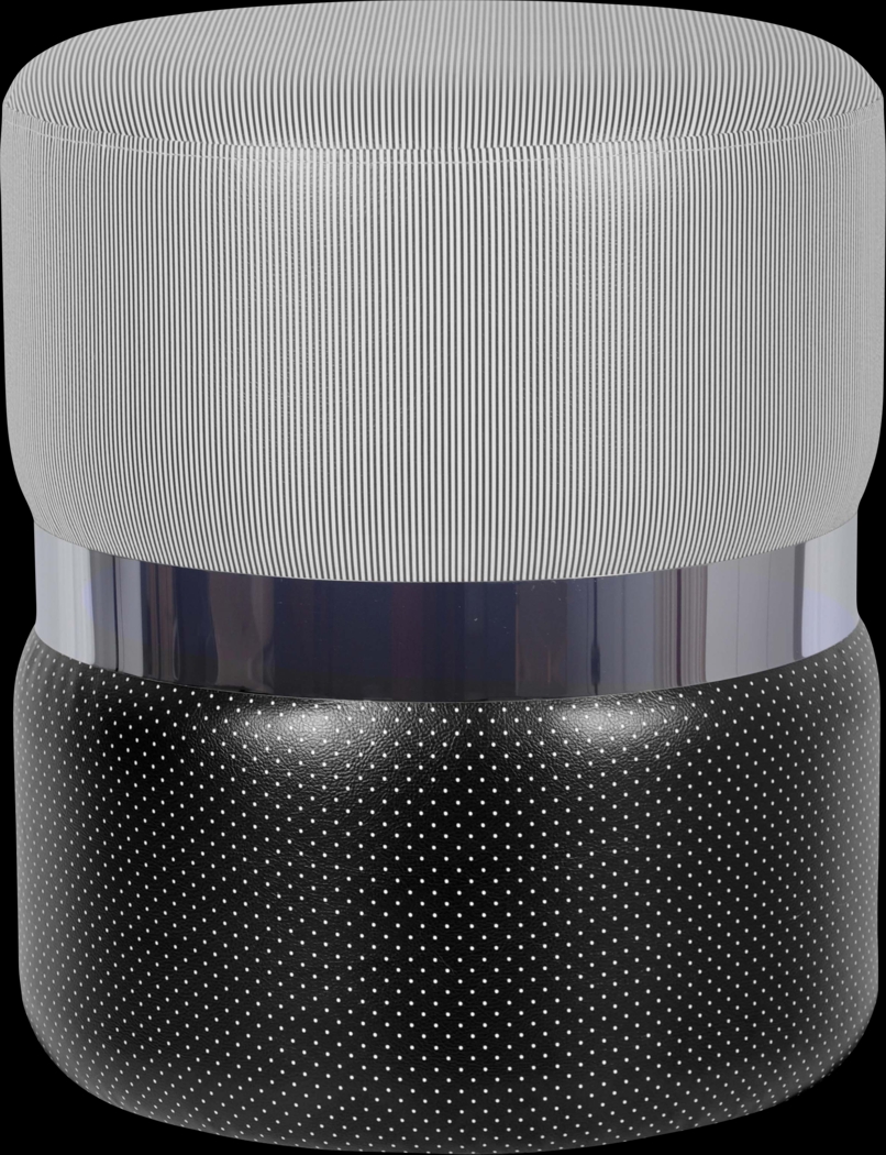 Housley Black Ottoman - Thumbnail - Image 1