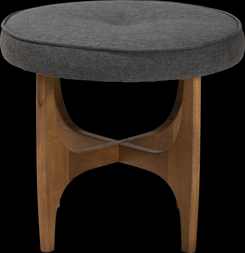 Hovendon Dark Gray Ottoman - Thumbnail - Image 4