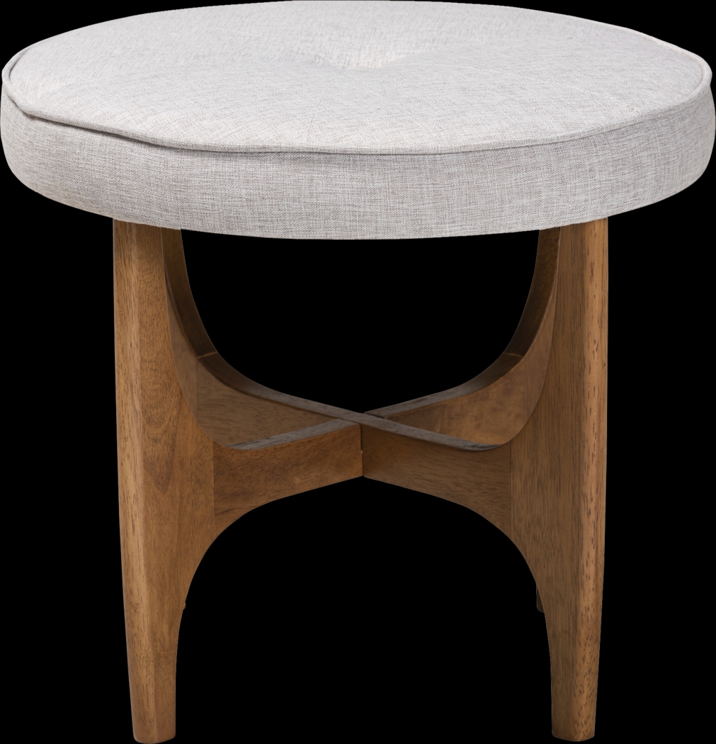 Hovendon Light Gray Ottoman - Thumbnail - Image 4