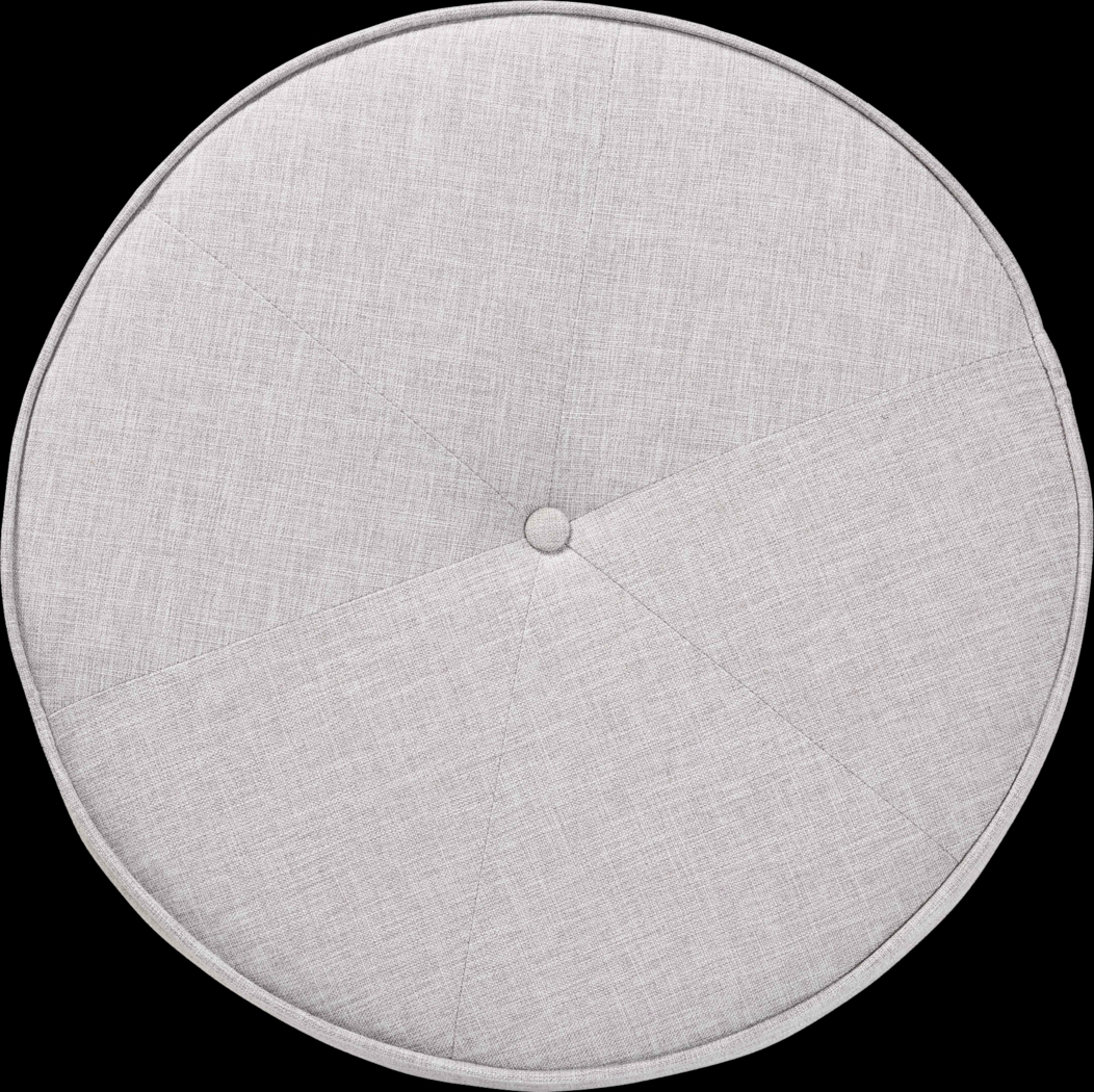 Hovendon Light Gray Ottoman - Thumbnail - Image 5